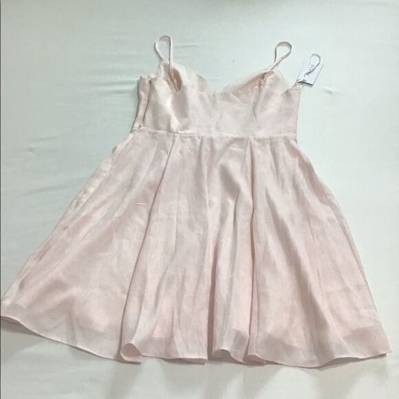 Guess Pink Slip Mini Dress Floral Print Fit & Flare Size Medium - Picture 6 of 16